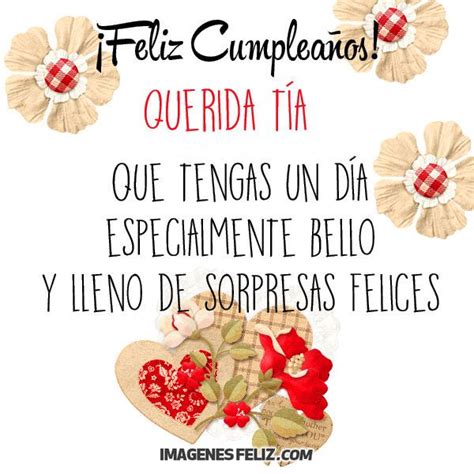 feliz cumpleaños tia querida